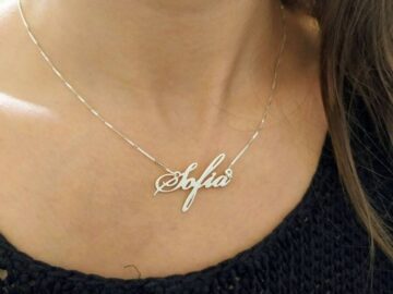 Buy White Gold Personalised Necklace – Oskar Hill